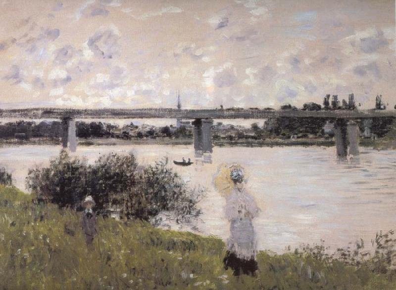 Claude Monet Byt the Bridge at Argenteuil China oil painting art